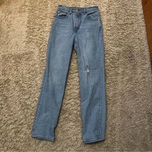 Levis premium denim 70s high slim straight jeans size 25